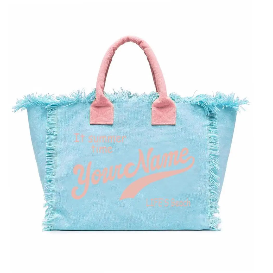 Sac de plage personnalisable avec votre nom