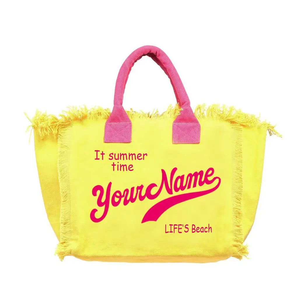 Sac de plage personnalisable avec votre nom