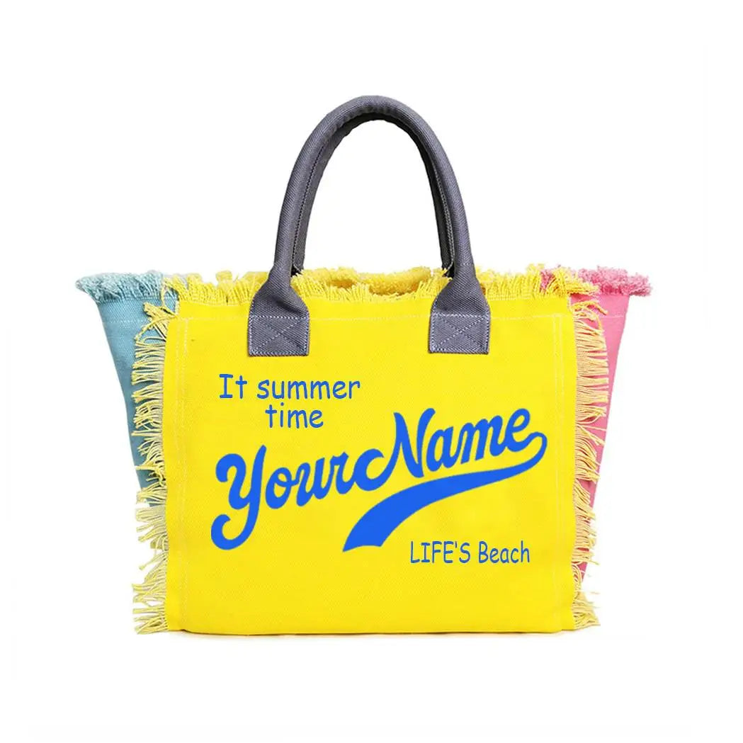 Sac de plage personnalisable avec votre nom