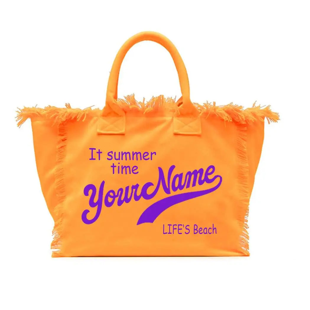 Sac de plage personnalisable avec votre nom