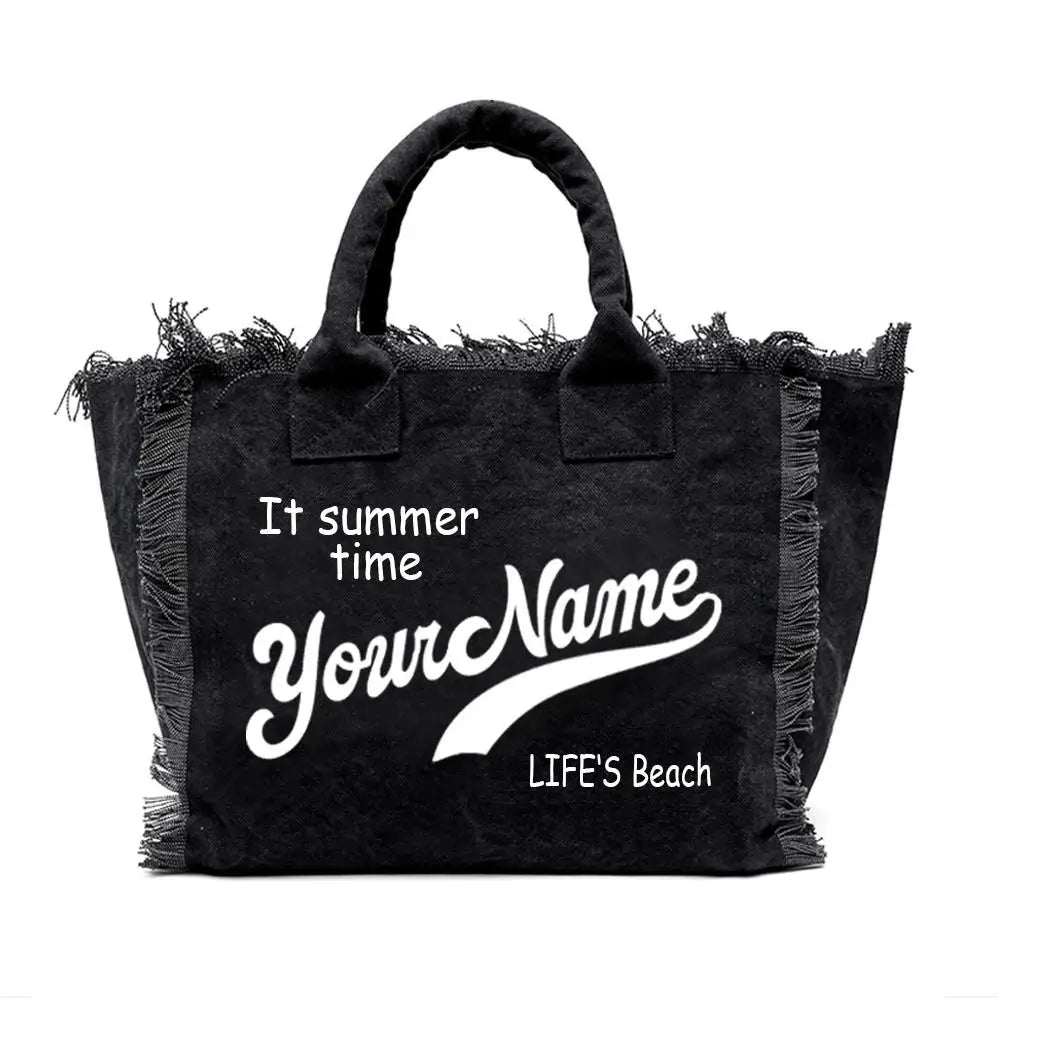 Sac de plage personnalisable avec votre nom