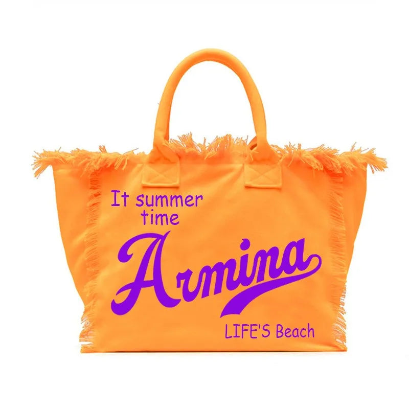 Sac de plage personnalisable avec votre nom