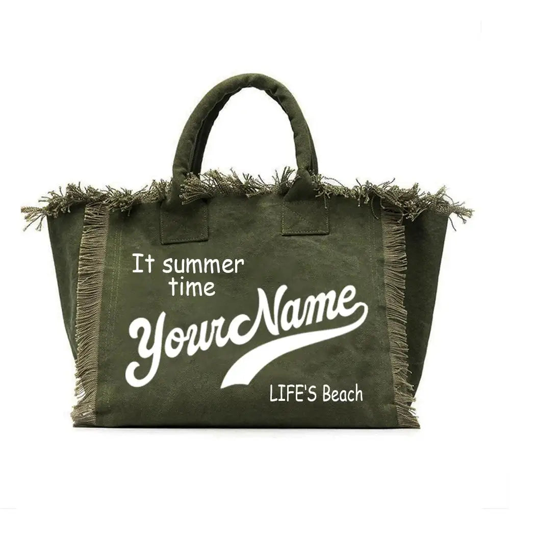 Sac de plage personnalisable avec votre nom