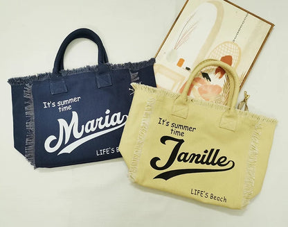 Sac de plage  personnalisable avec votre nom