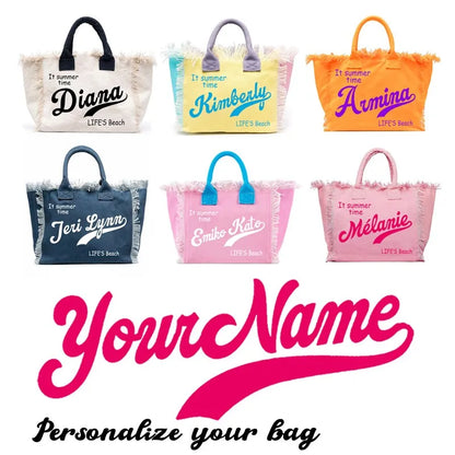 Sac de plage  personnalisable avec votre nom
