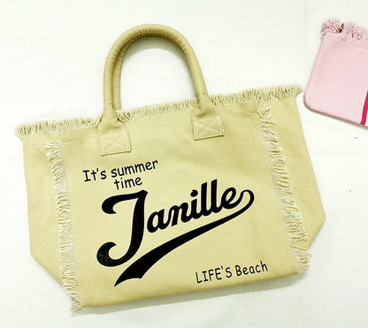 Sac de plage  personnalisable avec votre nom